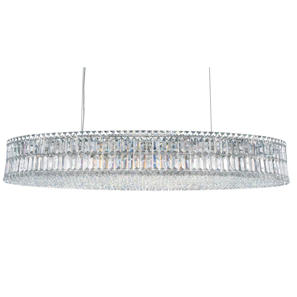 Schonbek Plaza 9 Light 120V Pendant in Polished Stainless Steel with Clear Radiance Crystal