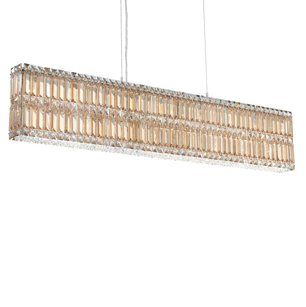 Schonbek Quantum 17 Light 110V Pendant in Stainless Steel with Clear Crystals From Swarovski®