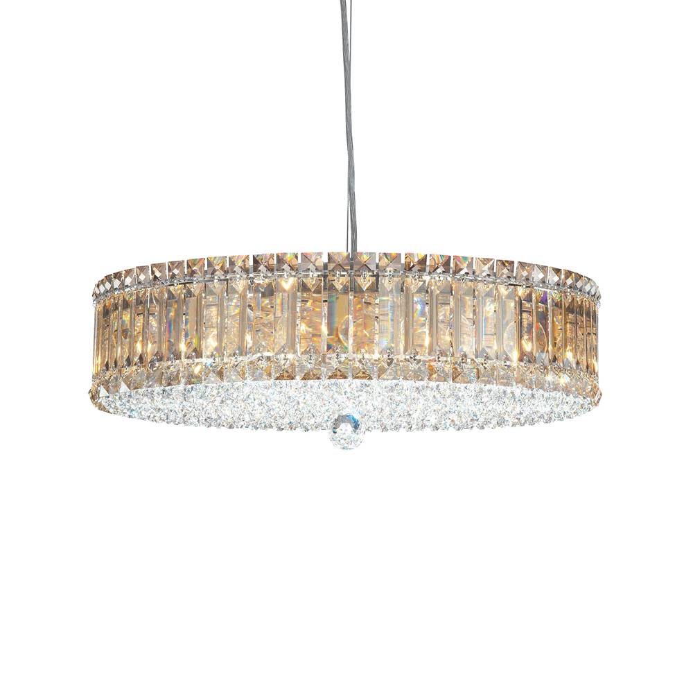 Schonbek Plaza 15 Light 110V Pendant in Stainless Steel with Clear Crystals From Swarovski®