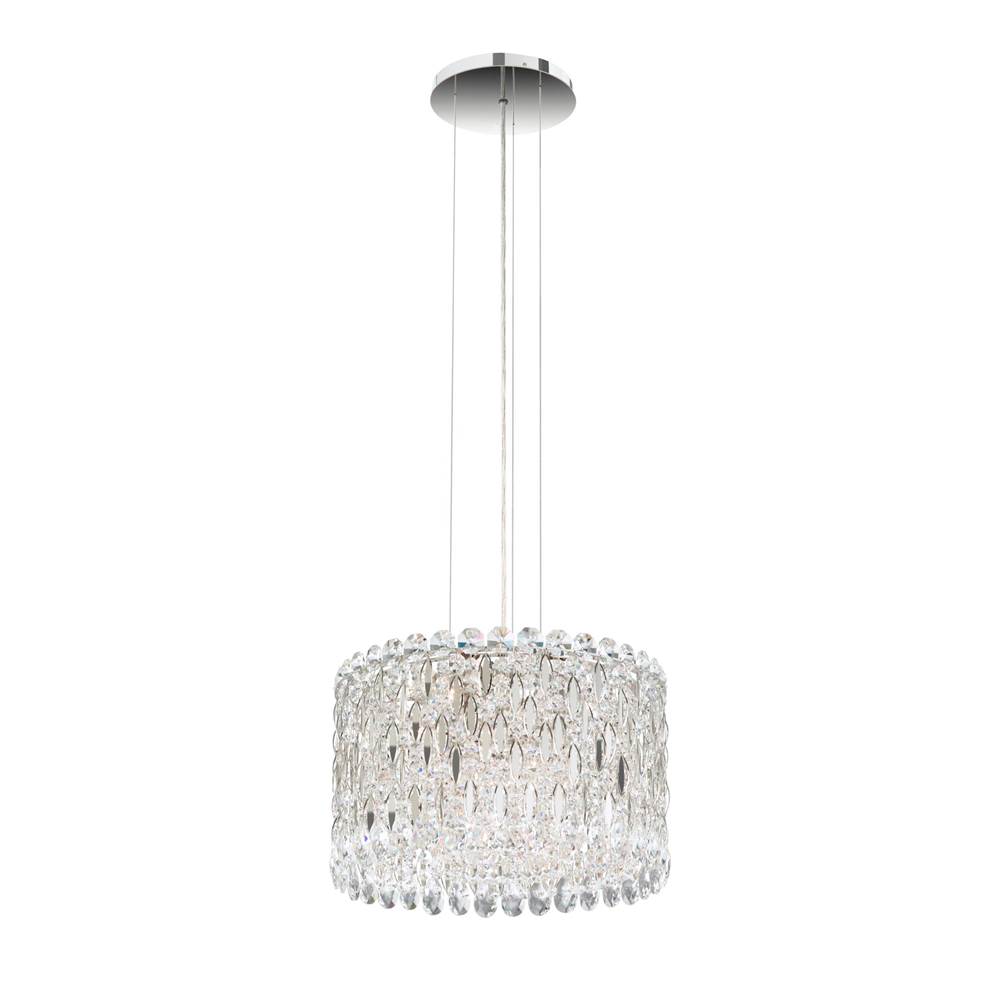 Schonbek Sarella 8 Light 110V Pendant in Stainless Steel with Crystal Heritage Crystal