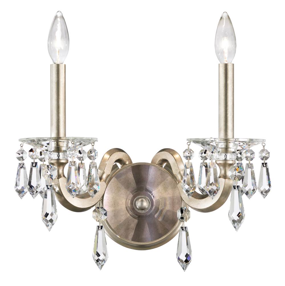 Schonbek Napoli 2 Light 120V Wall Sconce in Heirloom Bronze with Clear Radiance Crystal