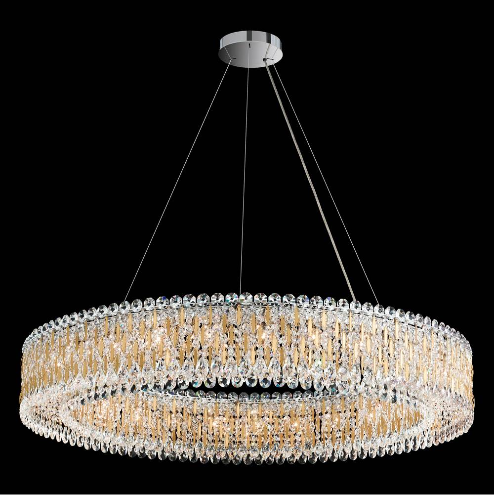 Schonbek Sarella 27 Light 120V Pendant in Antique Silver with Clear Radiance Crystal