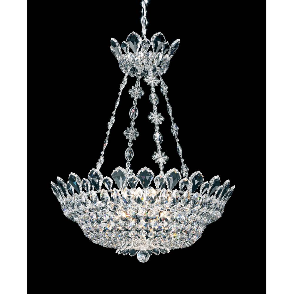 Schonbek Trilliane 12 Light 120V Pendant in Polished Stainless Steel with Clear Radiance Crystal