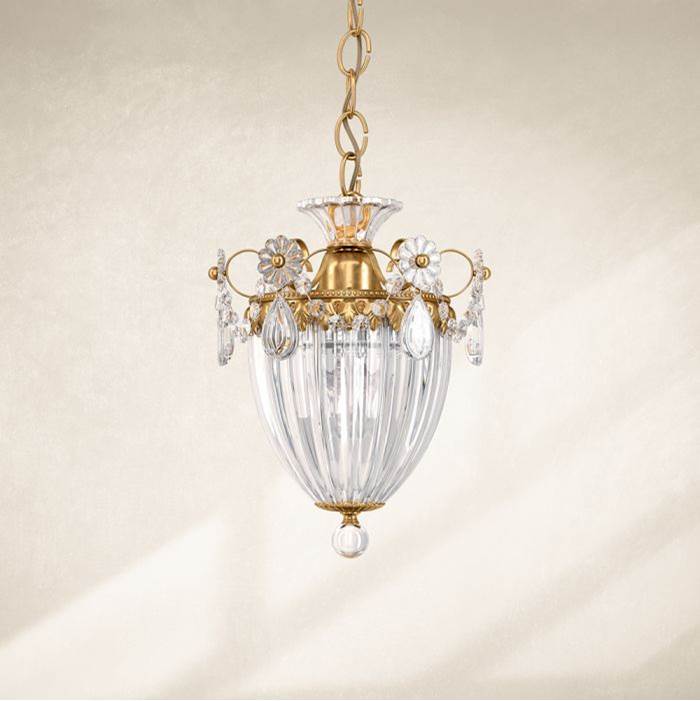 Schonbek Bagatelle 1 Light 110V Pendant in Silver with Clear Crystals From Swarovski®