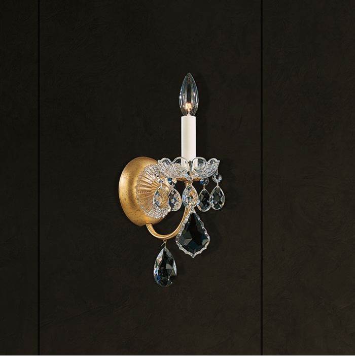 Schonbek New Orleans 1 Light 110V Wall Sconce in Silver with Clear Heritage Crystal