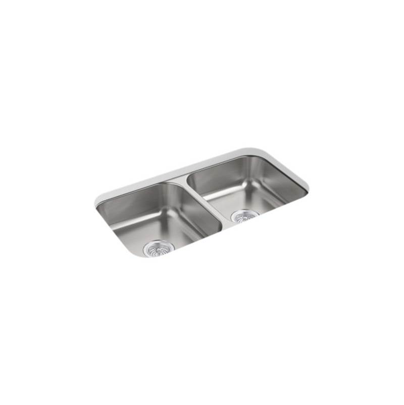 Sterling Plumbing McAllister® 31-15/16'' x 18-1/8'' x 5-15/16'' Undermount double-equal kitchen sink