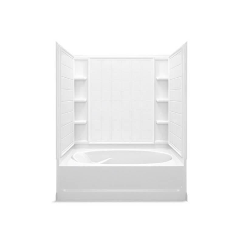 Sterling Plumbing Ensemble™ 60-1/4'' x 42'' tile bath/shower with Aging in Place backerboards
