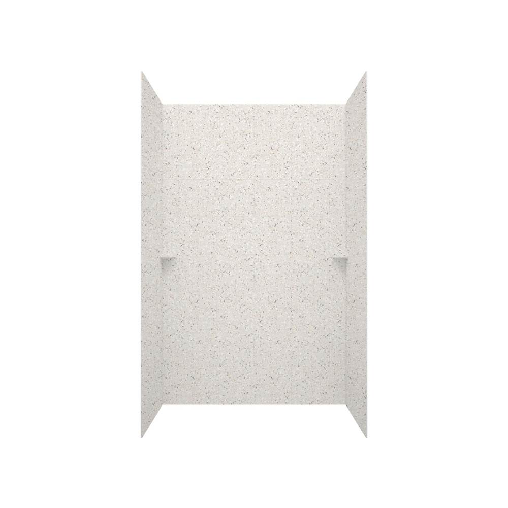 Swan TSMK96-3462 34 x 62 x 96 Swanstone® Traditional Subway Tile Glue up Shower Wall Kit in Birch