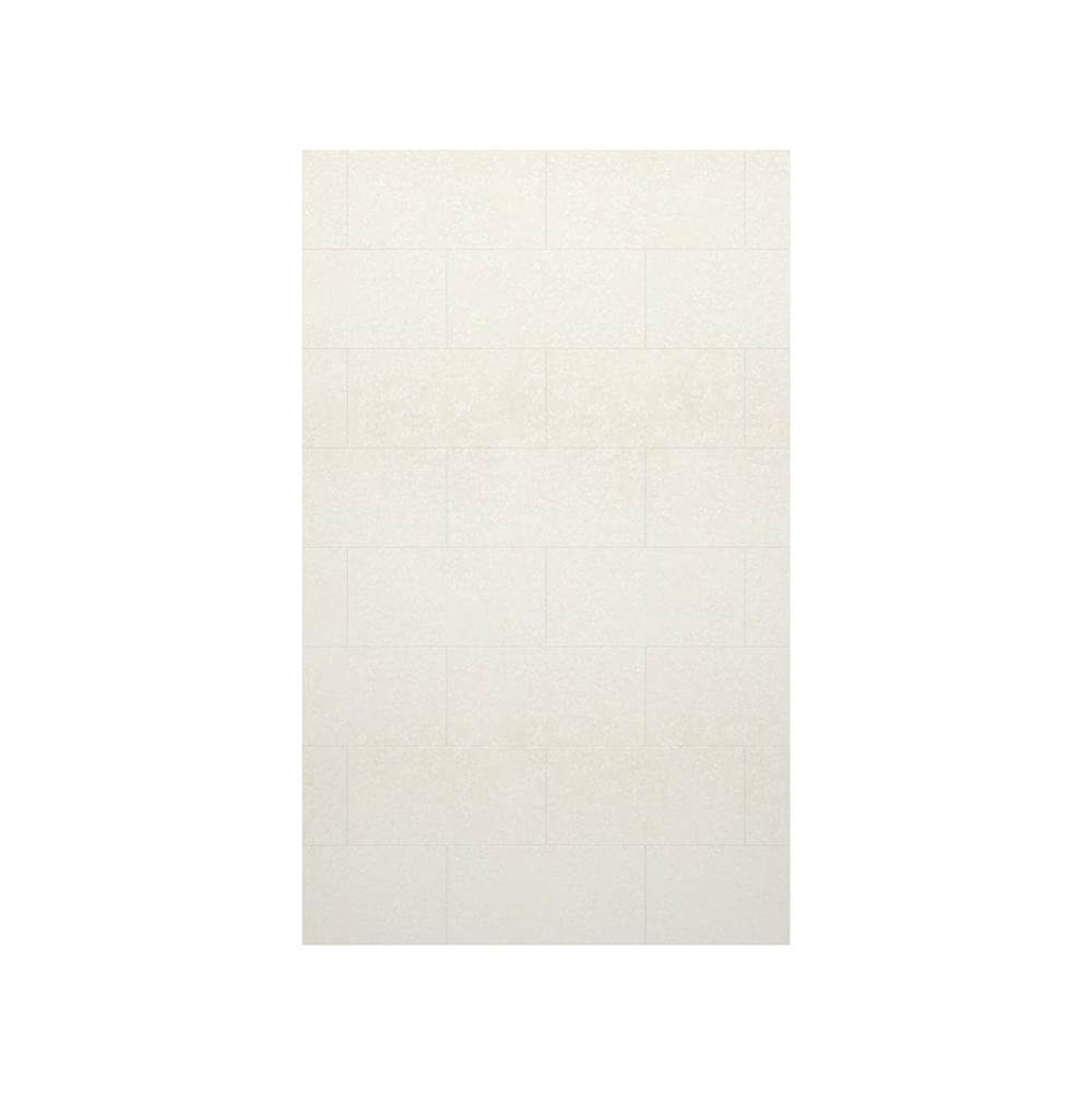 Swan TSMK-7262-1 62 x 72 Swanstone® Traditional Subway Tile Glue up Bathtub and Shower Single Wall Panel in Tahiti White
