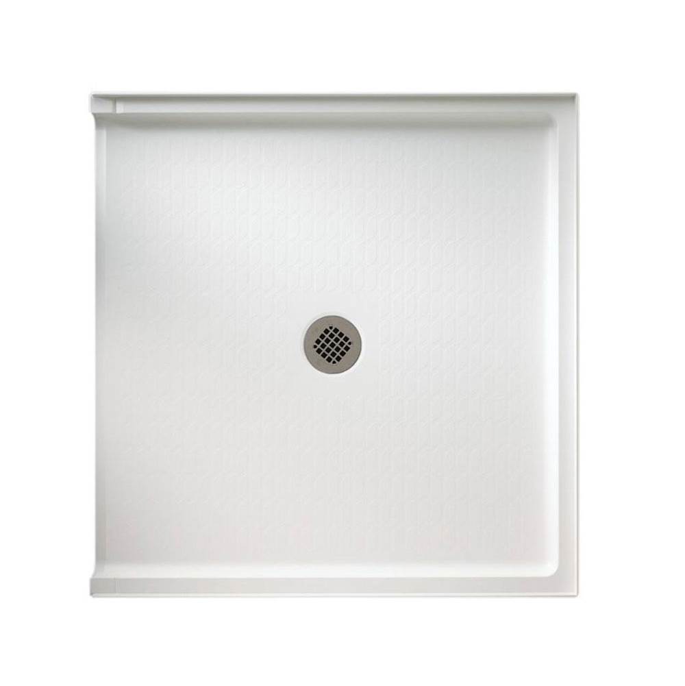 Swan STS-3738 37 x 38 Swanstone Alcove Shower Pan with Center Drain in White