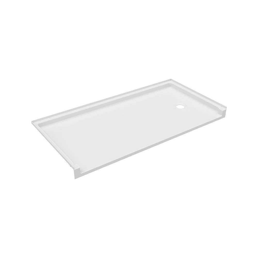 Swan FBF-3060LM/RM 30 x 60 Veritek Alcove Shower Pan with Right Hand Drain in White