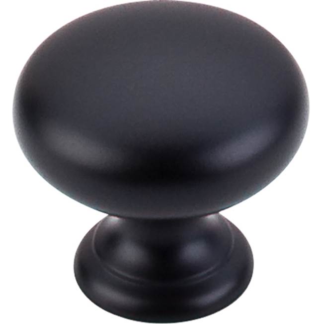 Top Knobs Mushroom Knob 1 1/4 Inch Flat Black
