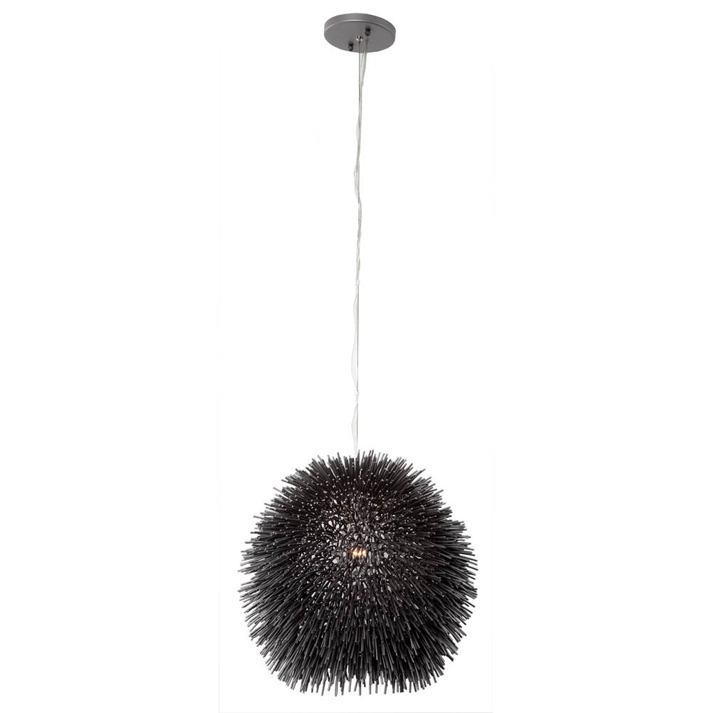 Varaluz Urchin 1-Lt Mini Pendant - Black