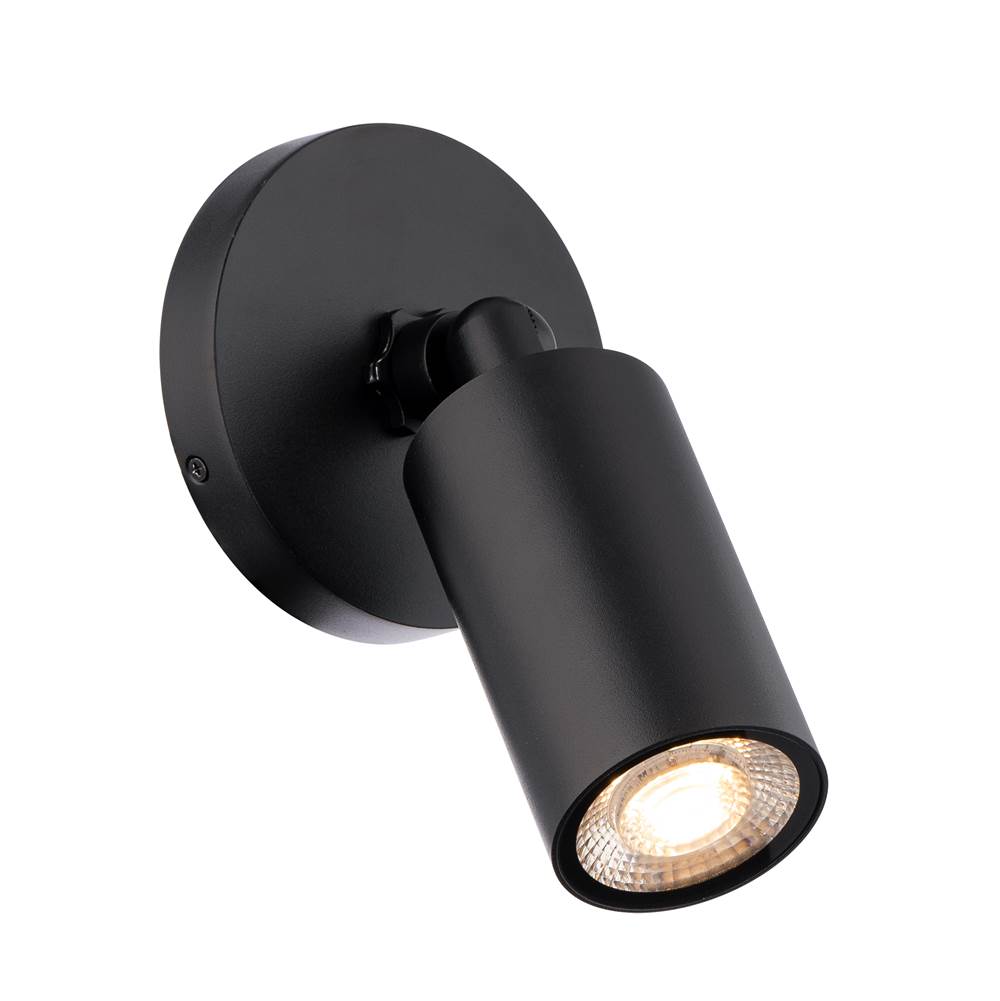 WAC Lighting Cylinder W2303 3000K Outdoor Wall Sconce in Black