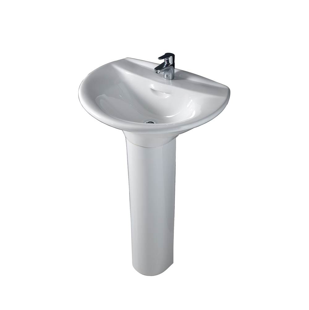 Barclay Complete Pedestal Bathroom Sinks item 3-131WH