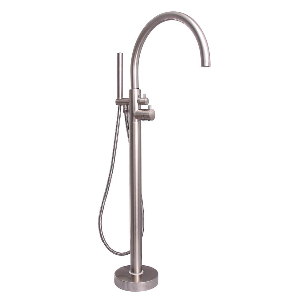 Barclay Branson Freestanding ThermostTub Filler, Brushed Nickel