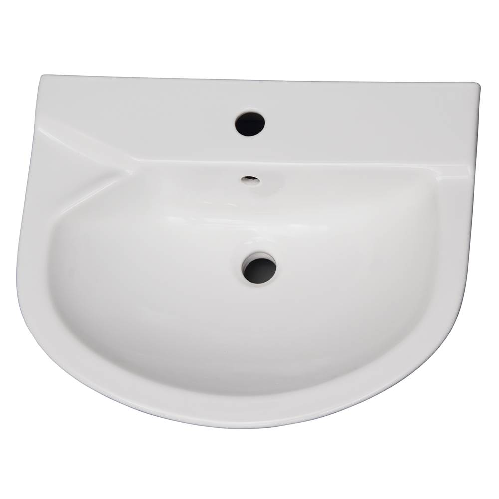 Barclay Vessel Only Pedestal Bathroom Sinks item B/3-421WH