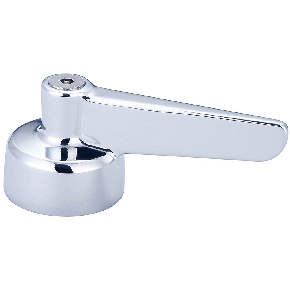Central Brass Two Handle Faucet-Lever Handle With Vandal Proof Screw-Plain-Pc