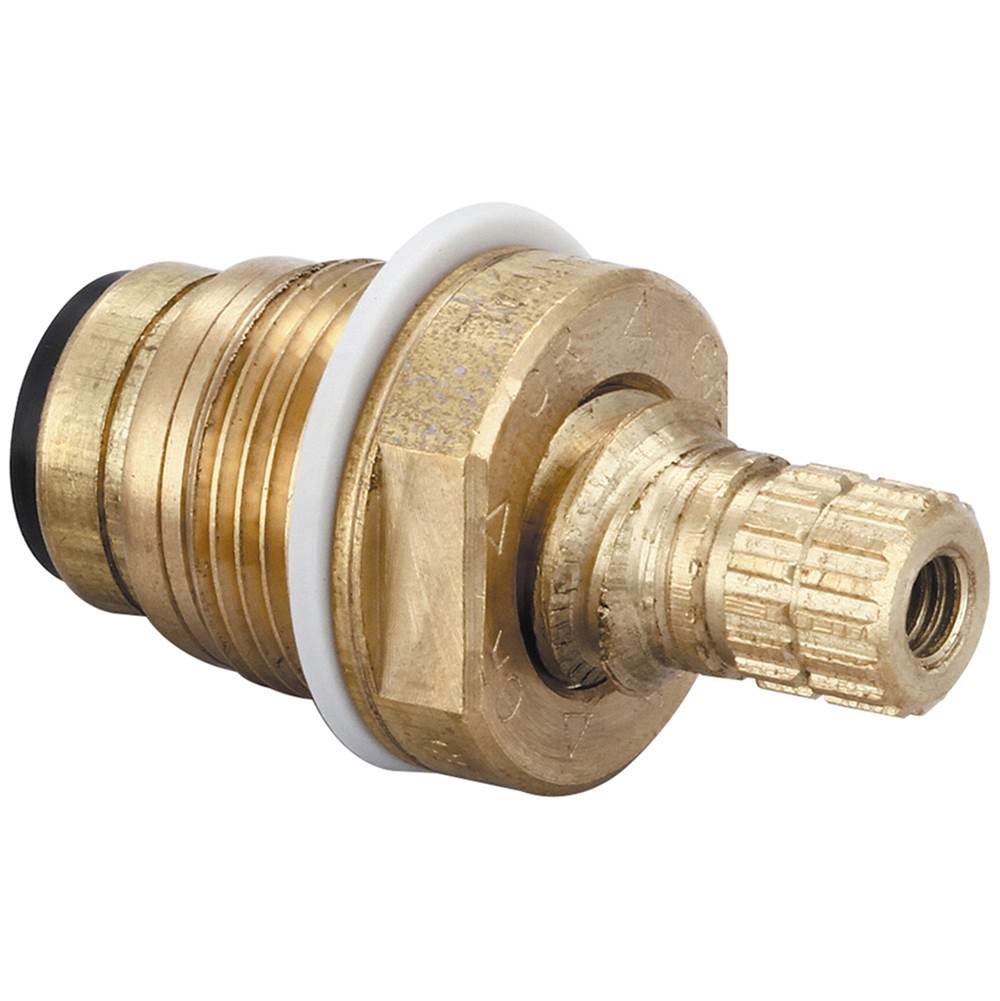 Central Brass Two Handle Faucet-Quick Precision 1/4 Turn Stem Assembly W/Check Valve-Hot