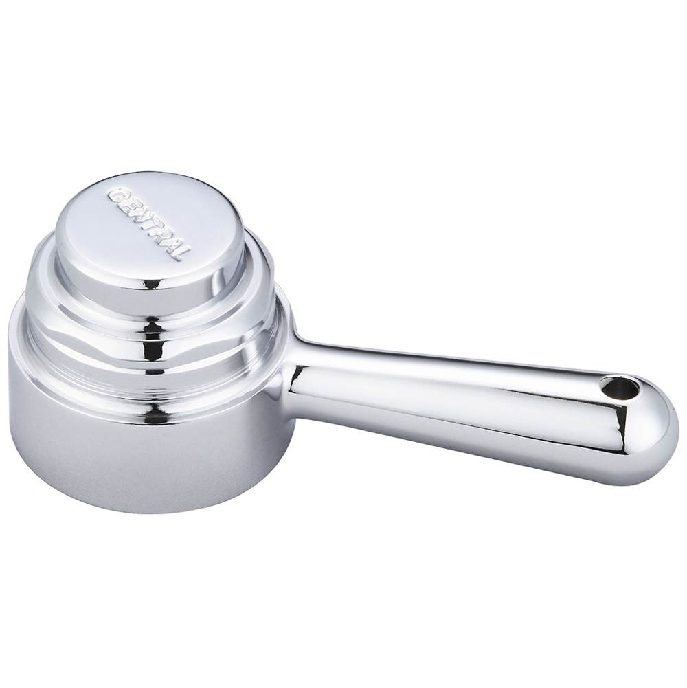 Central Brass Self-Closing Lever Handle W/ Hole For Chain & Ring