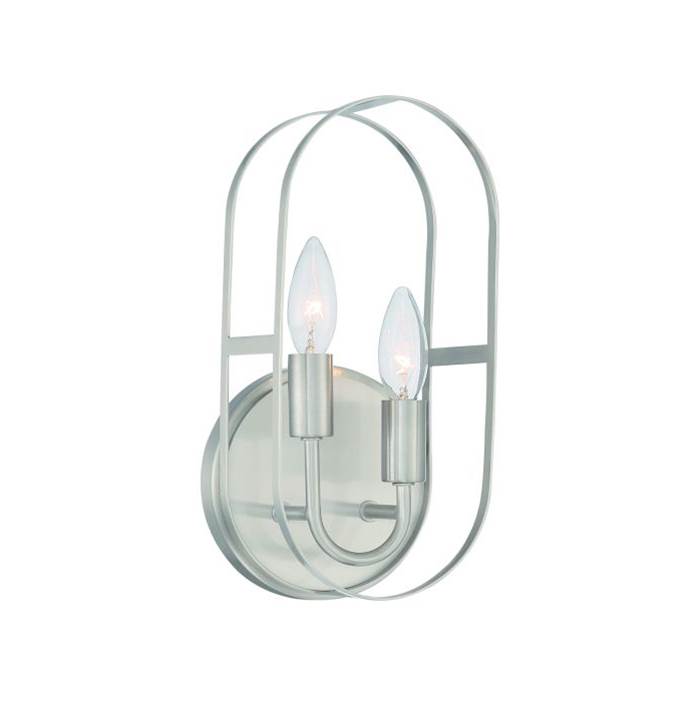Craftmade Mindful 2 Light Sconce - BNK , Damp rated
