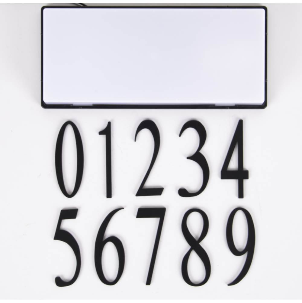 Craftmade Surface mount address plaque number - 9