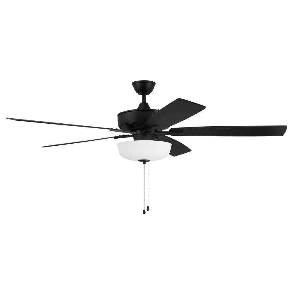 Craftmade 60'' Super Pro Fan with White Bowl Light Kit and Blades