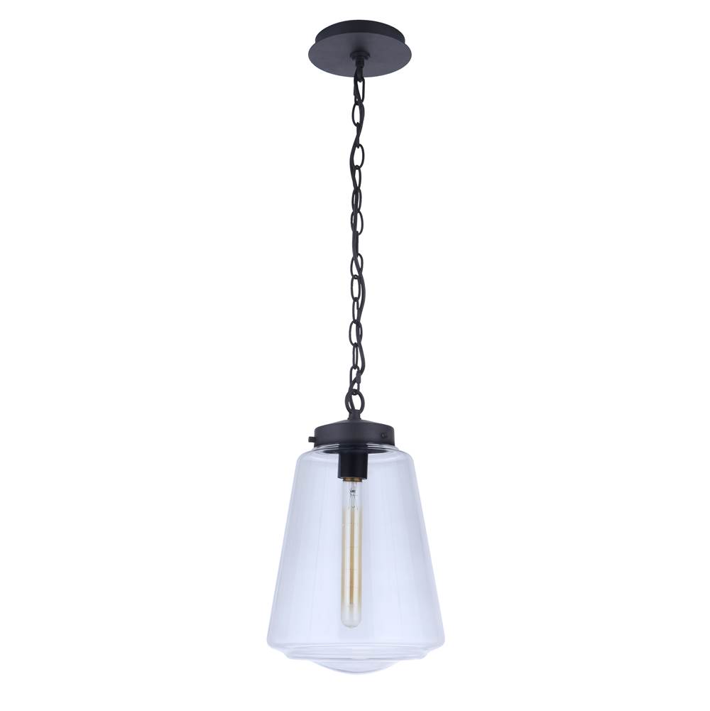Craftmade Laclede 1 Light Outdoor Pendant in Midnight
