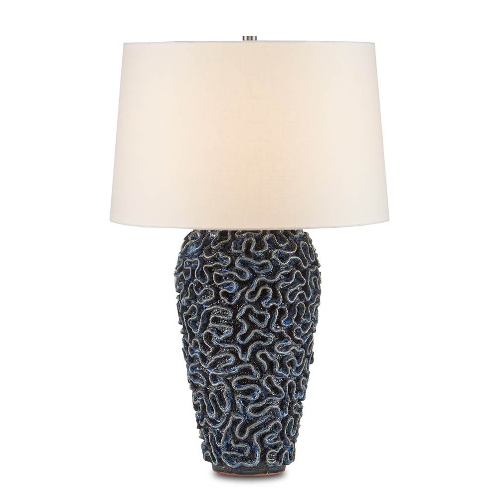 Currey And Company Milos Blue Table Lamp