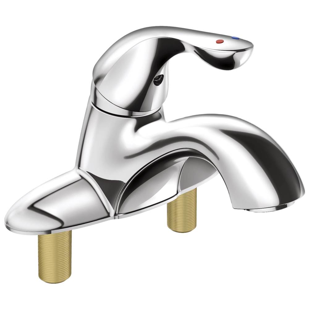 Delta Faucet Classic Single Handle Centerset Bathroom Faucet with City Shanks