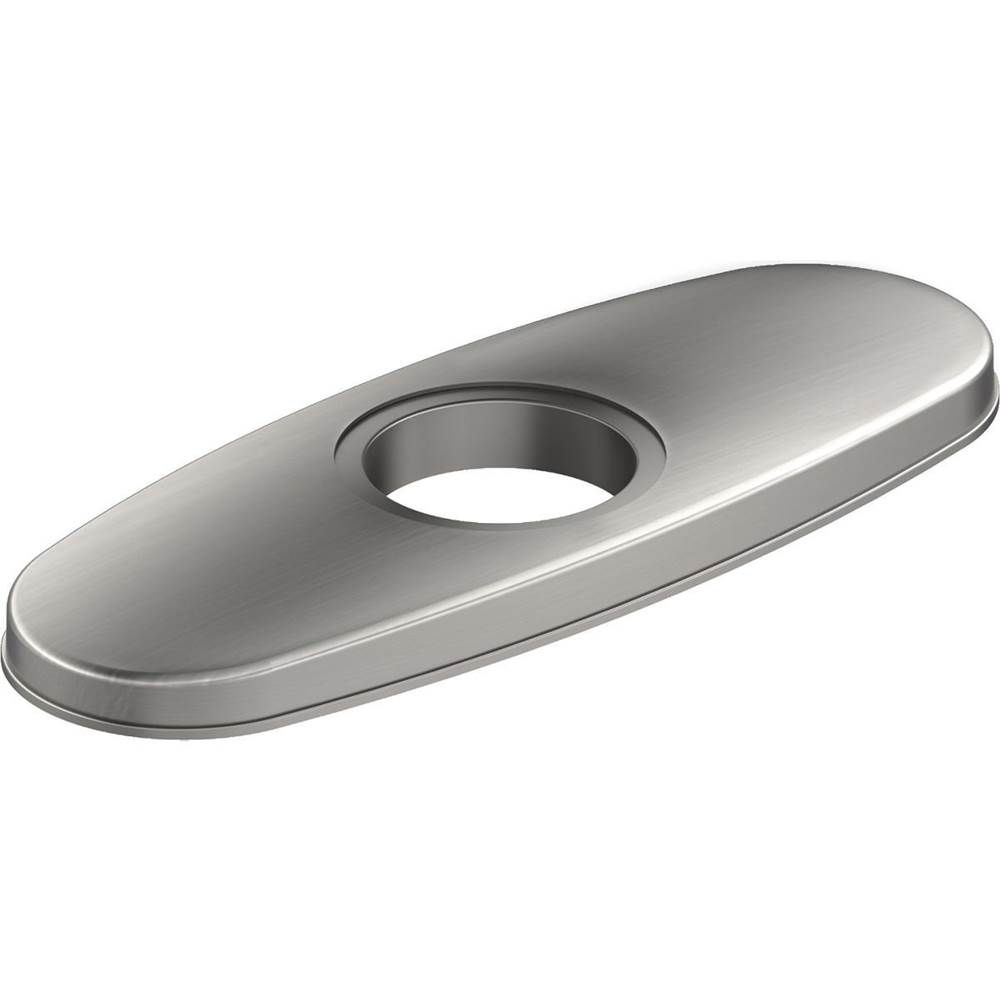 Elkay 3-Hole Bar Faucet Deck Plate/Escutcheon, Lustrous Steel (LS)
