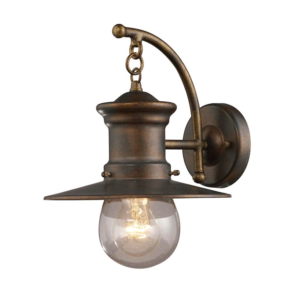 Elk Lighting Maritime 12'' High 1-Light Outdoor Sconce - Hazelnut Bronze