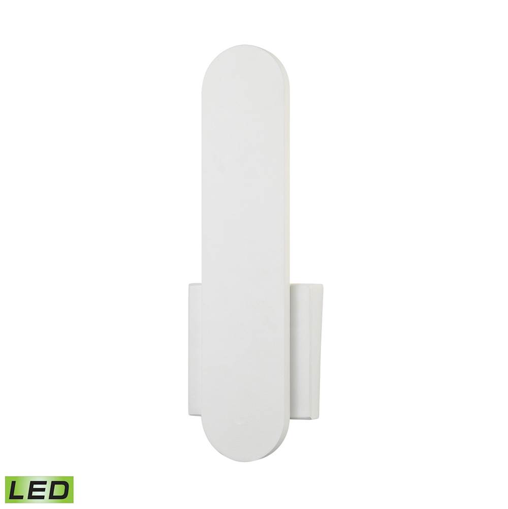 Kitchens and Baths by BriggsElk LightingFeather Petite 1-Light Wall Lamp in White With White Diffuser - Integrated LED