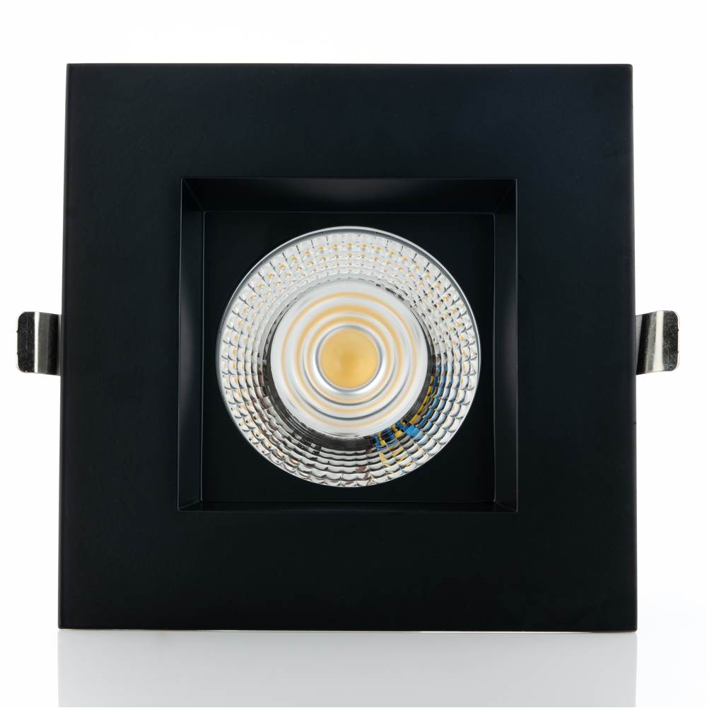 Eurofase 6 Inch Square Fixed Downlight In Black