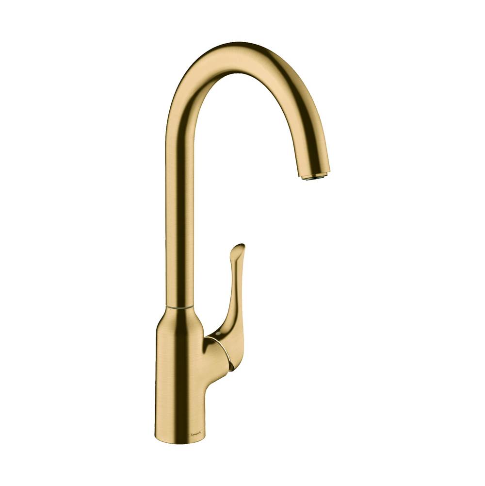 Hansgrohe Allegro N Bar Faucet, 1.75 GPM in Brushed Gold Optic