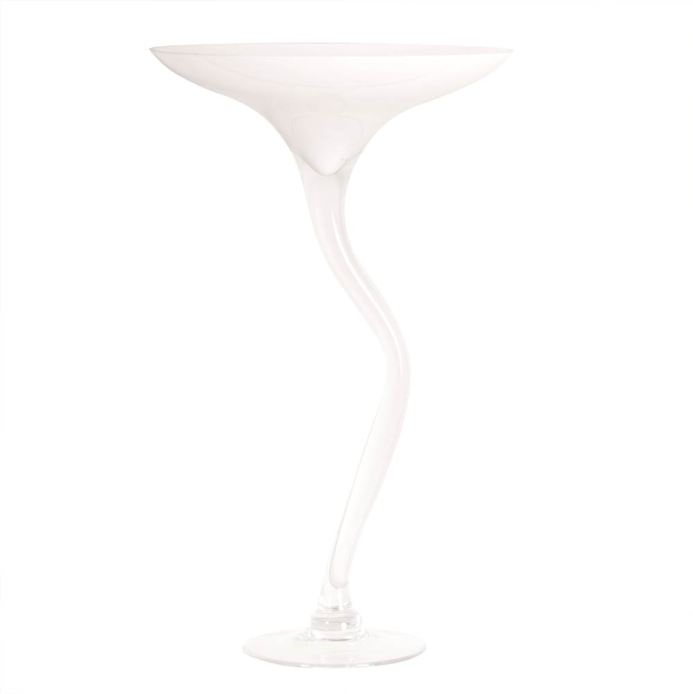 Howard Elliott White Martini Glass Vase