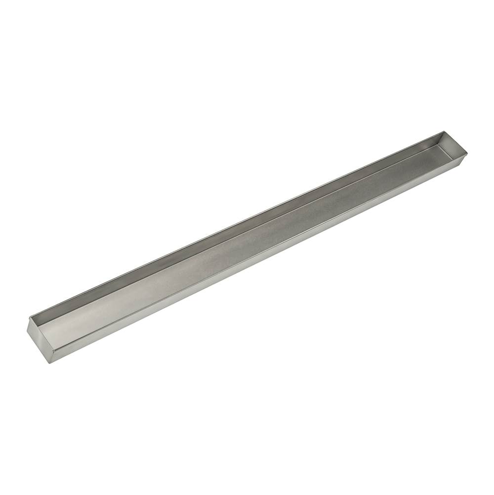 Infinity Drain 52'' Stainless Steel Closed Ended Channel for 60'' S-TIFAS 65/99 Series in Satin Stainless