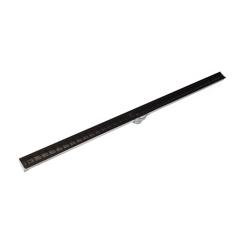 Infinity Drain 36'' S-PVC Series Low Profile Complete Kit with 1 1/2'' Wedge Wire Grate in Oil Rubbed Bronze
