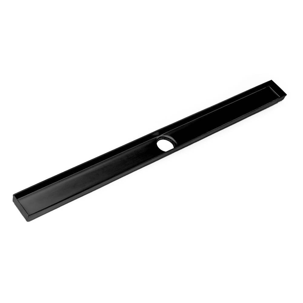 Infinity Drain 48'' Channel for FX 65 Series in Matte Black
