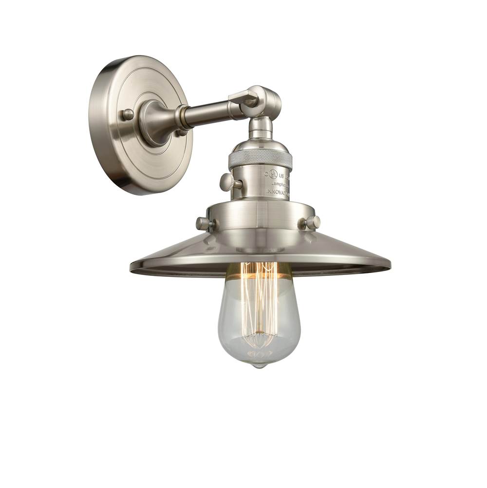 Innovations Railroad 1 Light 8 inch Sconce With Switch