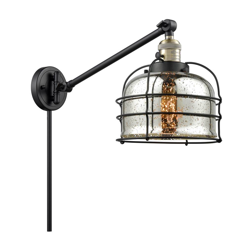 Innovations Large Bell Cage 1 Light Swing Arm part of the Franklin Restoration Collection