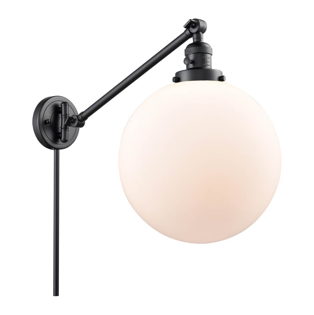 Innovations Swing Arm Lamps item 237-BK-G201-12-LED