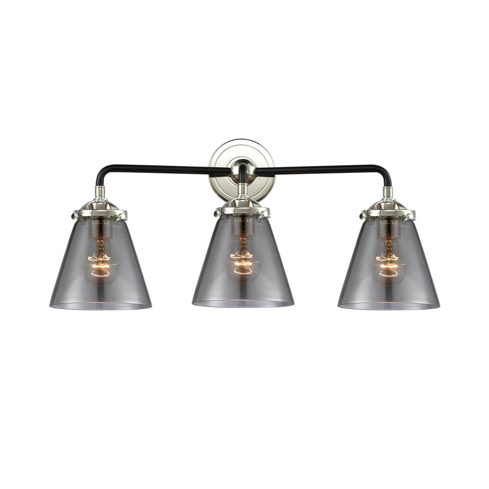 Innovations Small Cone 3 Light Bath Vanity Light part of the Nouveau Collection