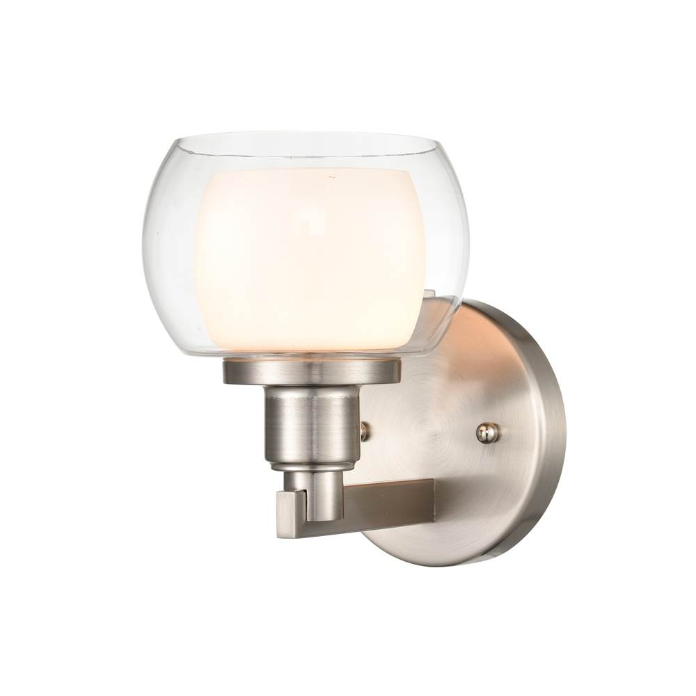 Innovations One Light Vanity Bathroom Lights item 330-1W-SN-CLW