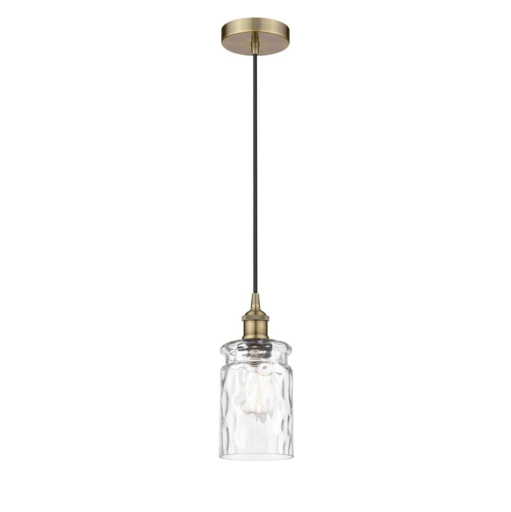 Innovations Candor 1 Light Mini Pendant part of the Edison Collection