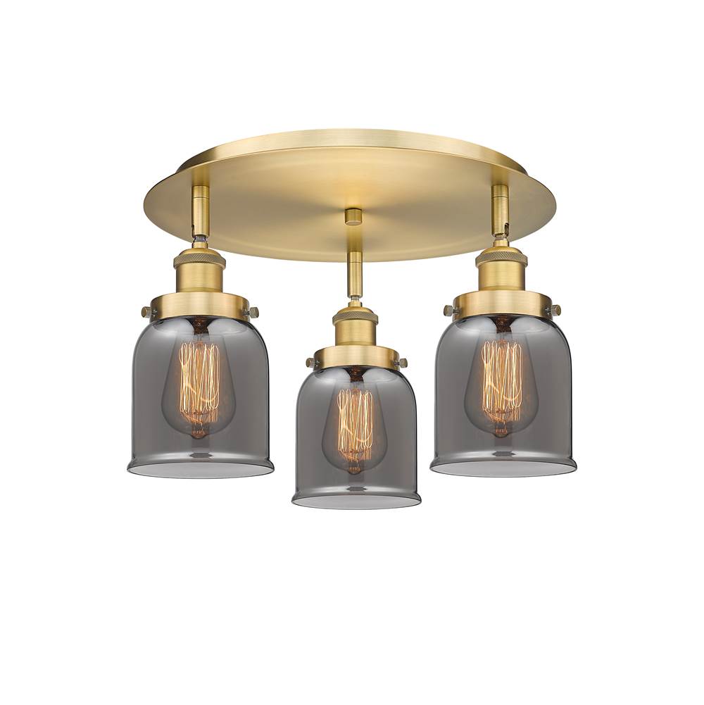Innovations Cone Brushed Brass Flush Mount