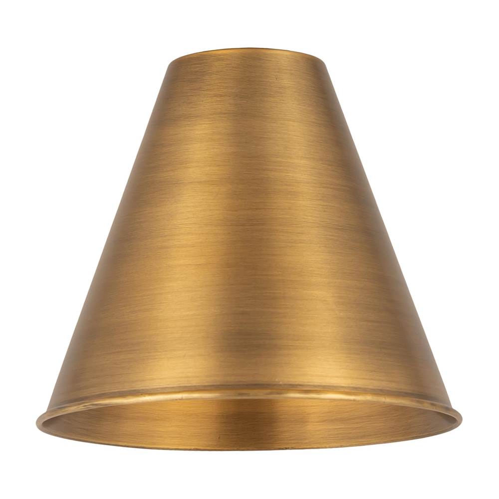 Innovations Ballston Cone Light 8 inch Brushed Brass Metal Shade