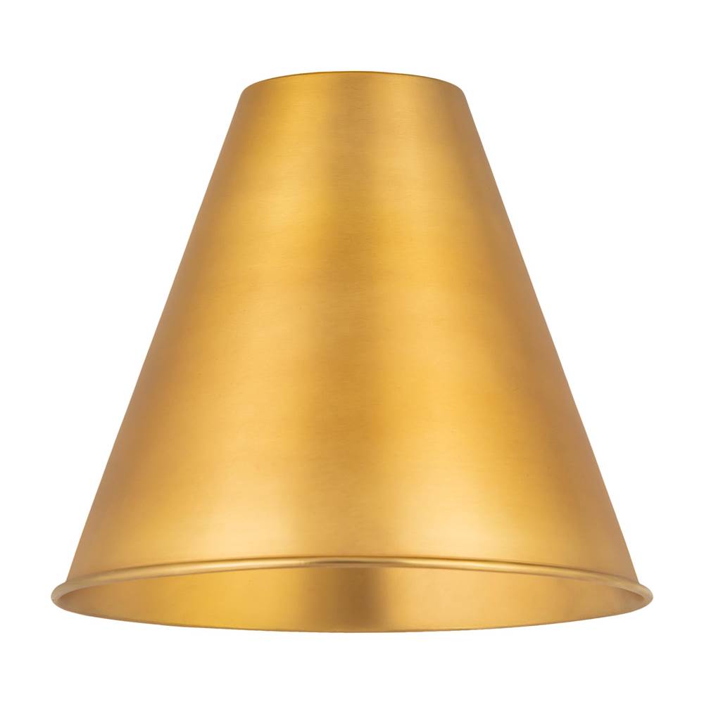 Innovations Ballston Cone Light 8 inch Satin Gold Metal Shade