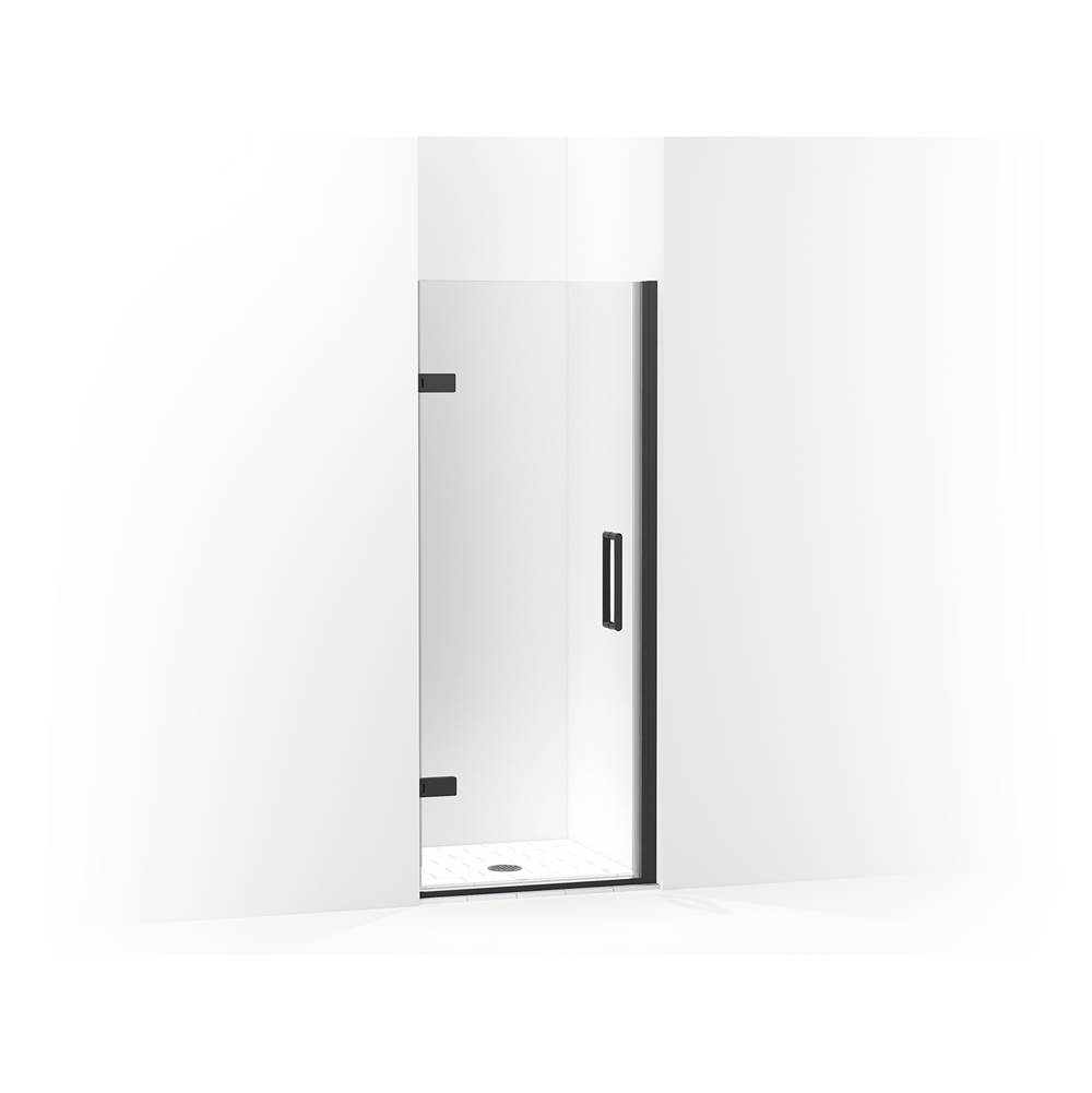 Kohler Composed® Frameless pivot shower door, 71-5/8'' H x 29-5/8 - 30-3/8'' W, with 3/8'' thick Crystal Clear glass