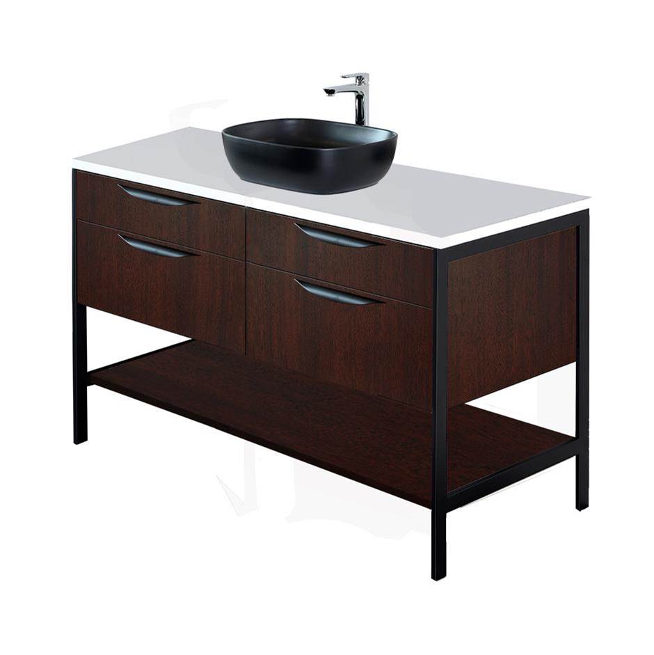 Lacava Metal frame  for free standing  under-counter vanity NAV-VS-48. Sold together with the cabinet.  W: 47 1/2'', D: 21 3/4'', H: 29''.